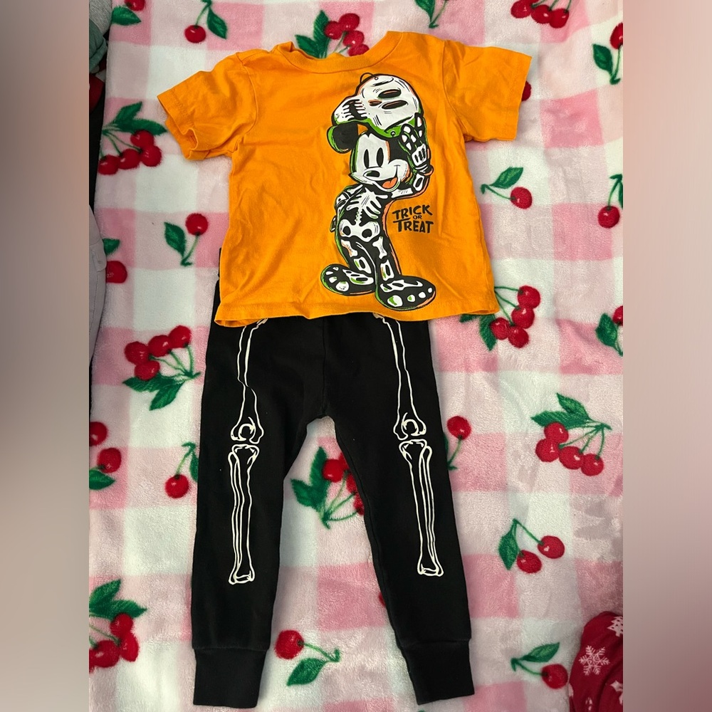 Orange Mickey Mouse Halloween Outfit